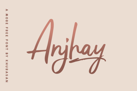Anjhay Font for Modern Brand Campaigns