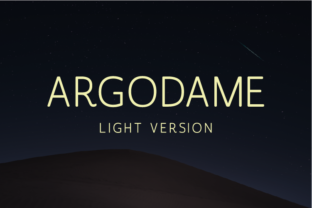 Argodame Light for Web Design: A Friendly Display Font