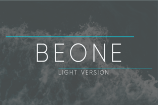 Beone Light: A Modern Sans Serif Font for Branding Projects