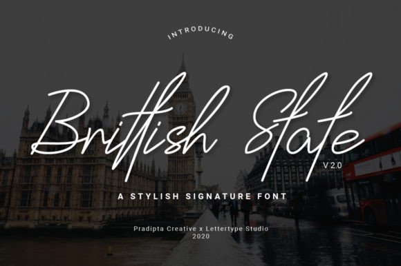Brittish State: A Modern Handwritten Font for Web Design