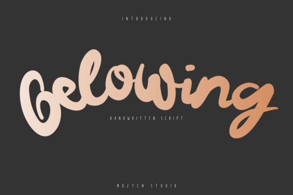 Gelowing: A Handwritten Font for Craft Creations