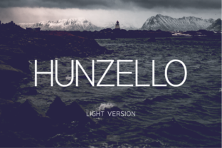 Hunzello Light for Web Design: A Modern Sans Serif Font