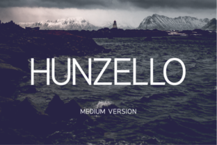 Hunzello Medium: A Modern Sans Serif for Clean Branding