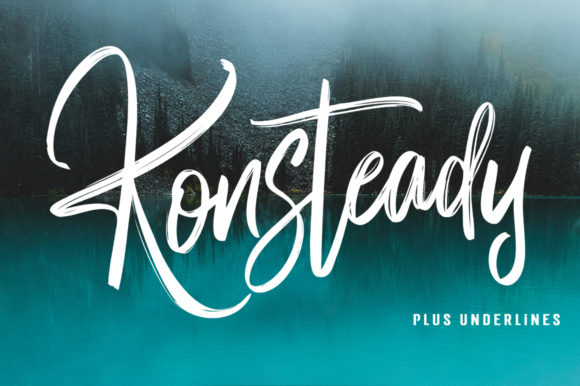 Konsteady: A Modern Script Font for Editorial Elegance