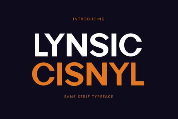 Lynsic Cisnyl Sans Serif Font for Handmade Creations