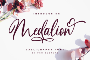 Medalion: A Modern Script Font for Editorial Elegance