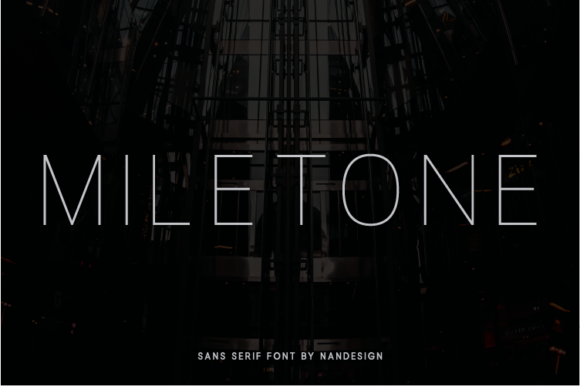 Miletone: A Modern Sans Serif Font for Editorial Design