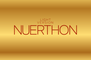 Nuerthon Light: A Modern Typeface for Handmade Creations