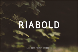 Riabold: A Modern Sans Serif Font for Editorial Design