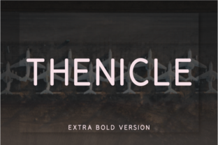 Thenicle Extra Bold for Editorial Design and Branding