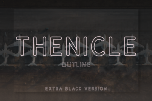 Thenicle Outline Extra Black for Modern Web Design