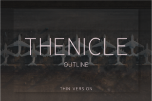 Thenicle Outline Thin for Modern Branding Projects