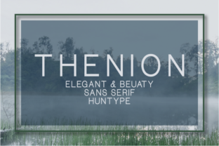 Thenion: A Modern Sans Serif Font for Editorial Design