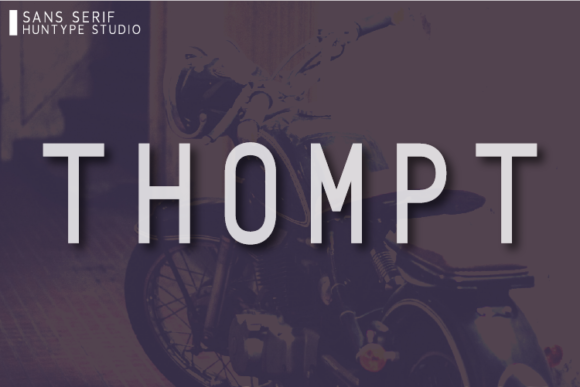 Thompt: A Bold Sans Serif Font for Modern Branding