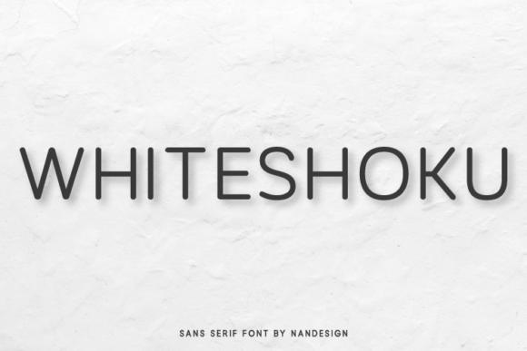 Whiteshoku: A Modern Sans Serif Font for Clean, Elegant Typography